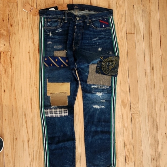 Polo Patchwork Sullivan Slim Denim Jeans